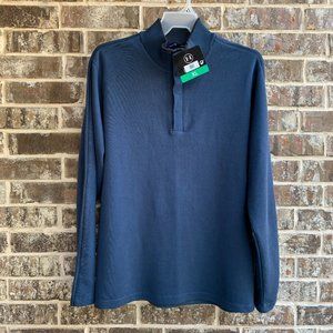 Hathaway Men's Ribbed Knit Mock Neck Sweater